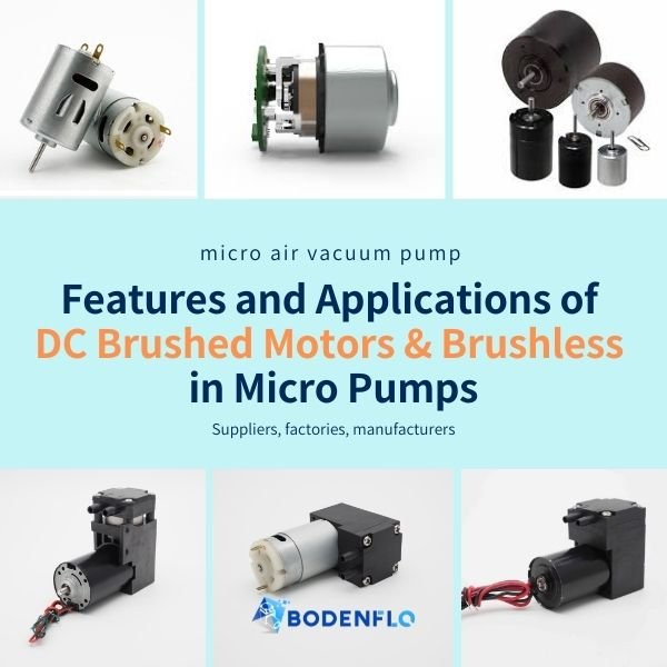 DC Brush and brushless motor micro air vacuum pump