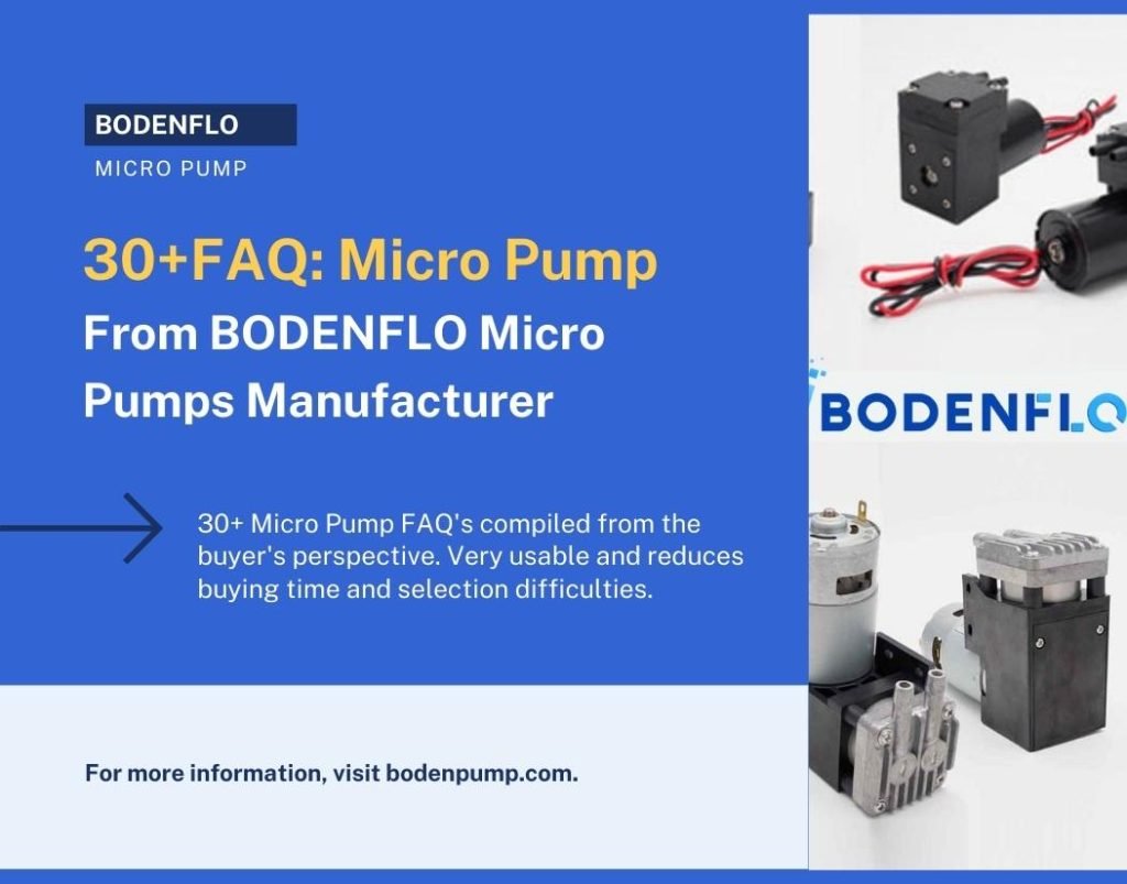 Micro Pump FAQ