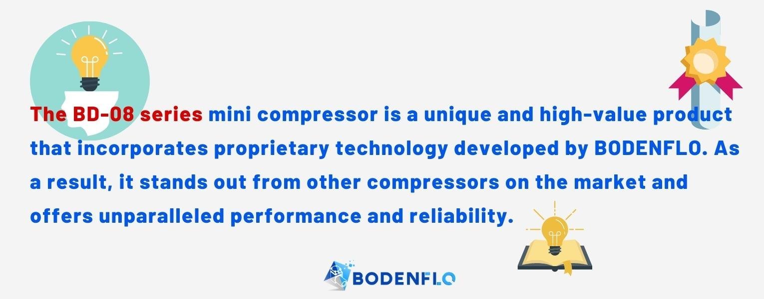 Top 1 Smallest Air Vacuum mini oil-free piston compressors - BODENFLO