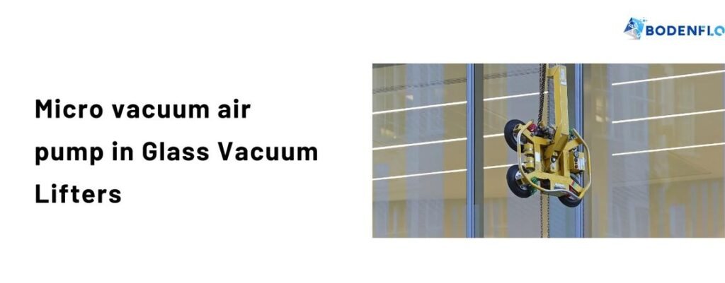 micro vacuum air pump in glass 