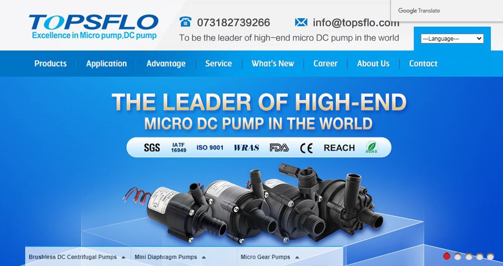 DC water pump  Brushlless DC Water Pump Manufaturer TOPSFLO