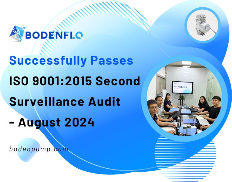 BODENFLO team during the ISO 9001:2015 audit meeting in August 2024.