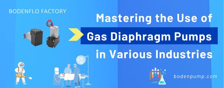 BODENFLO gas diaphragm pumps utilized in various industrial applications