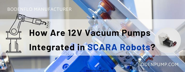 Detailed view of 12V Vacuum Pumps used in SCARA Robots