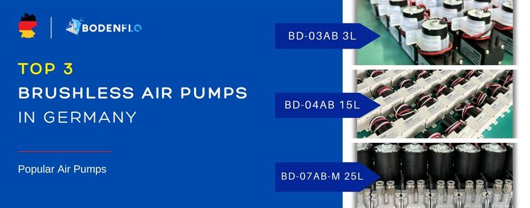 Brushless Air Pumps Overview - BD-03AB, BD-04AB, and BD-07AB-M by BODENFLO