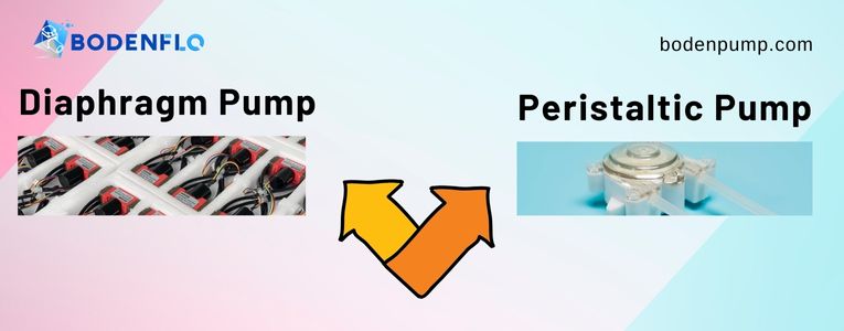 Side-by-Side Visual Representation of Diaphragm Pump and Peristaltic Pump