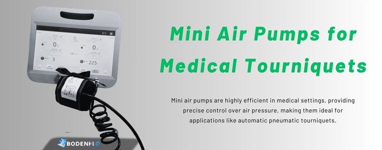 Mini Air Pump Integrated in Medical Tourniquet System