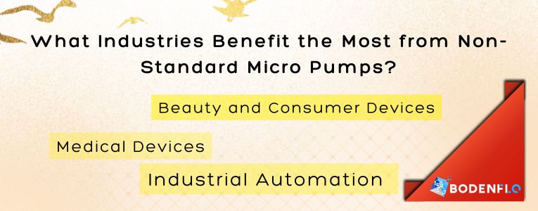 Industries Benefiting from Non-Standard Micro Pumps, including Beauty, Medical, and Industrial Automation