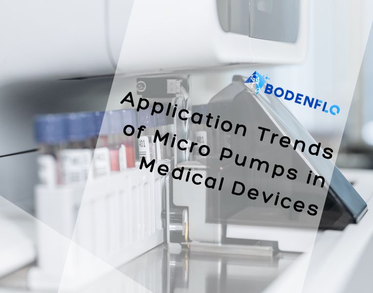 Cover image for 'Application Trends of Micro Pumps in Medical Devices' featuring laboratory equipment.