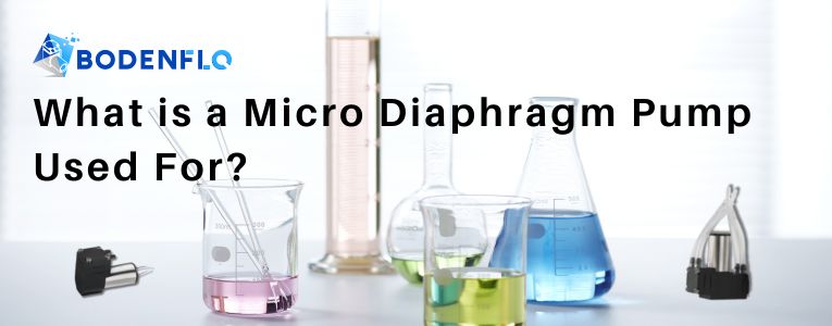 Scientific laboratory setup with micro diaphragm pumps for chemical analysis.