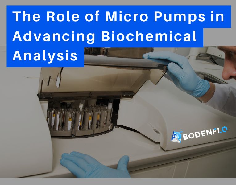 Micro pump solutions for precision and miniaturization in biochemical analysis.