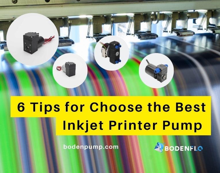 Inkjet printer pump selection for improved printing efficiency