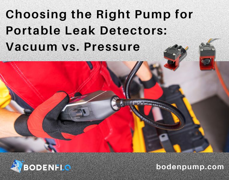 Micro Vacuum Pump for Portable Leak Detection Systems