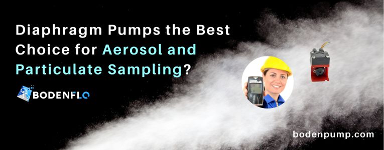 Air sampling system using a diaphragm pump for PM2.5 and PM10 analysis