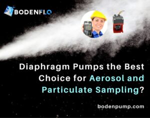 Diaphragm pump used in aerosol and particulate sampling applications