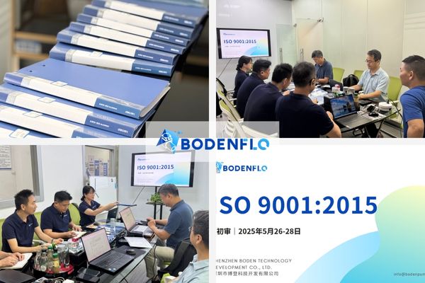 BODENFLO ISO 9001 audit in progress with external auditors and internal teams