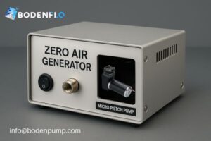 Compact zero air generator with visible micro piston pump
