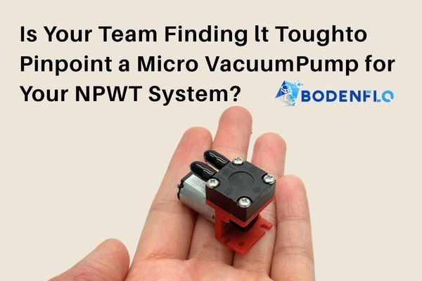 A compact micro vacuum pump suitable for portable NPWT systems held in hand
