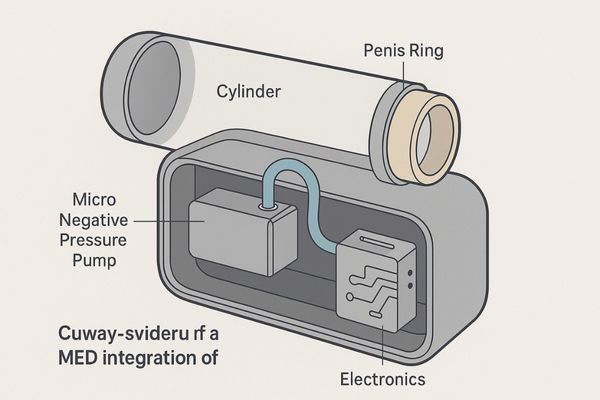 Cutaway view of a VED highlighting the internal integration of our micro negative pressure pump