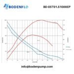 BD-05T01.51000EP Pump Performance Curve – Flow vs Vacuum and Pressure