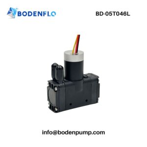 Coreless diaphragm pump BD-05T046L front view with compact structure for negative pressure gas sampling