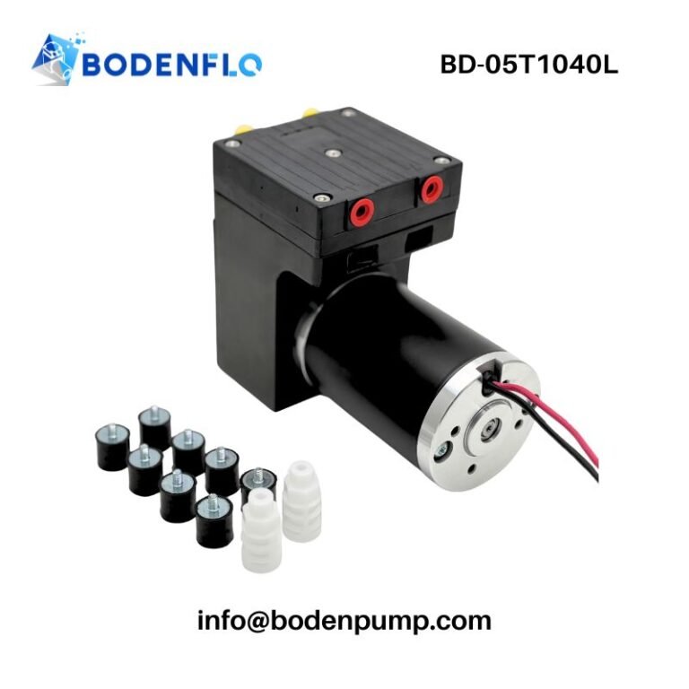 BD-05T1040L 24V/12V oil-free mini diaphragm vacuum pump front view