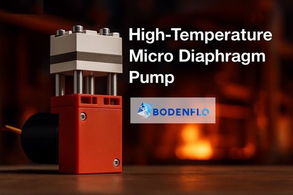 A micro diaphragm pump operating seamlessly inside a hot, industrial environment