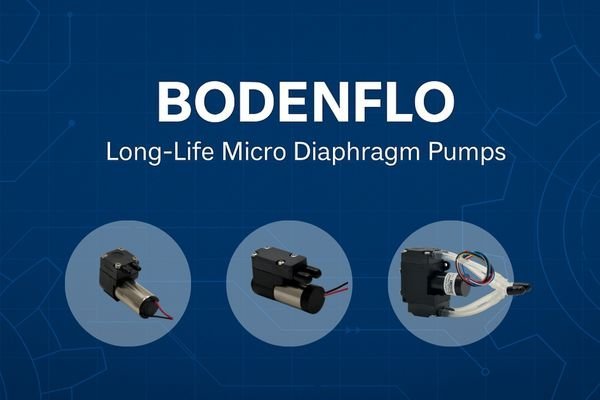 A showcase of various BODENFLO long-life micro pumps