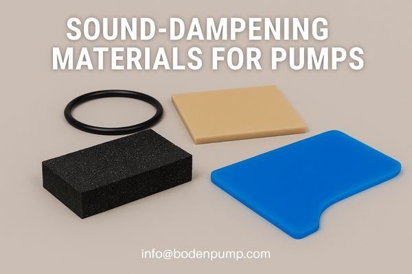 Samples of sound-dampening materials like TPV and silicone