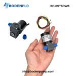 Handheld compact micro diaphragm liquid pump showing small footprint BD-05T60WB