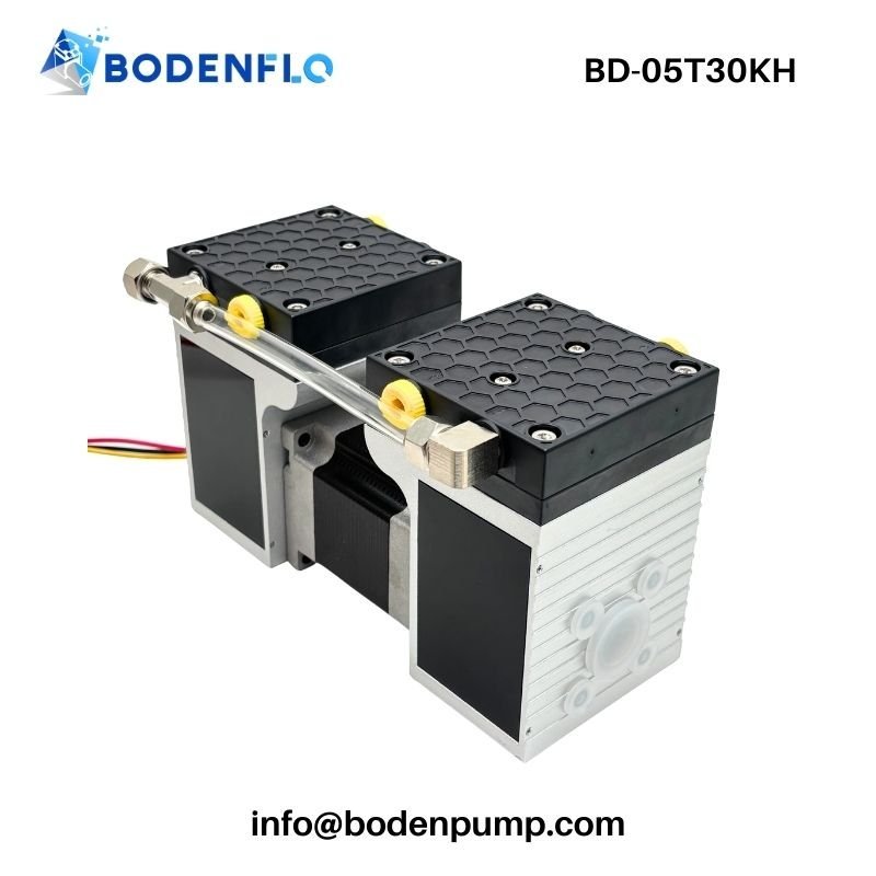 Double head diaphragm air pump side view for industrial applications BD-05T30KH