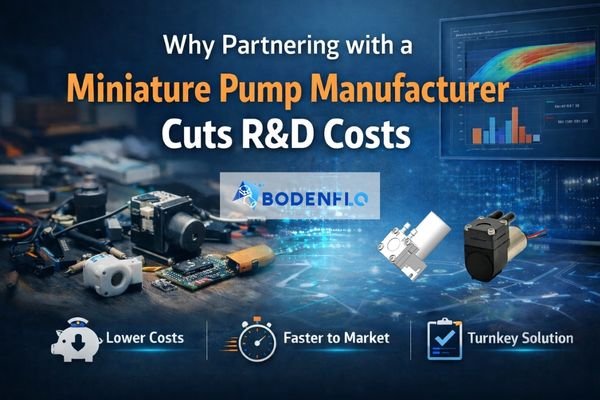 Miniature pump turnkey development concept showing how partnering with a pump manufacturer reduces R&D costs and accelerates OEM product development