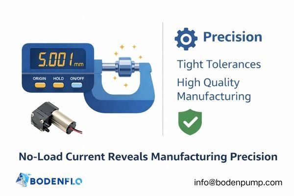 An image showing a precision micrometer measuring a pump component, symbolizing tight tolerances and high-quality manufacturing.