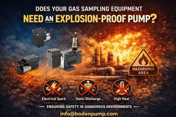 Explosion-proof micro vacuum pump for gas sampling equipment