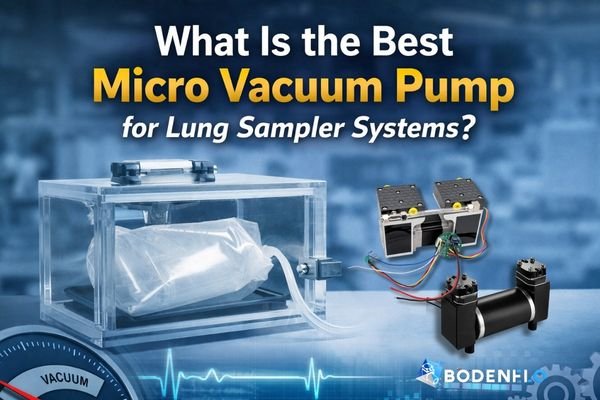 micro vacuum pump lung sampler system with vacuum chamber and gas sampling bag