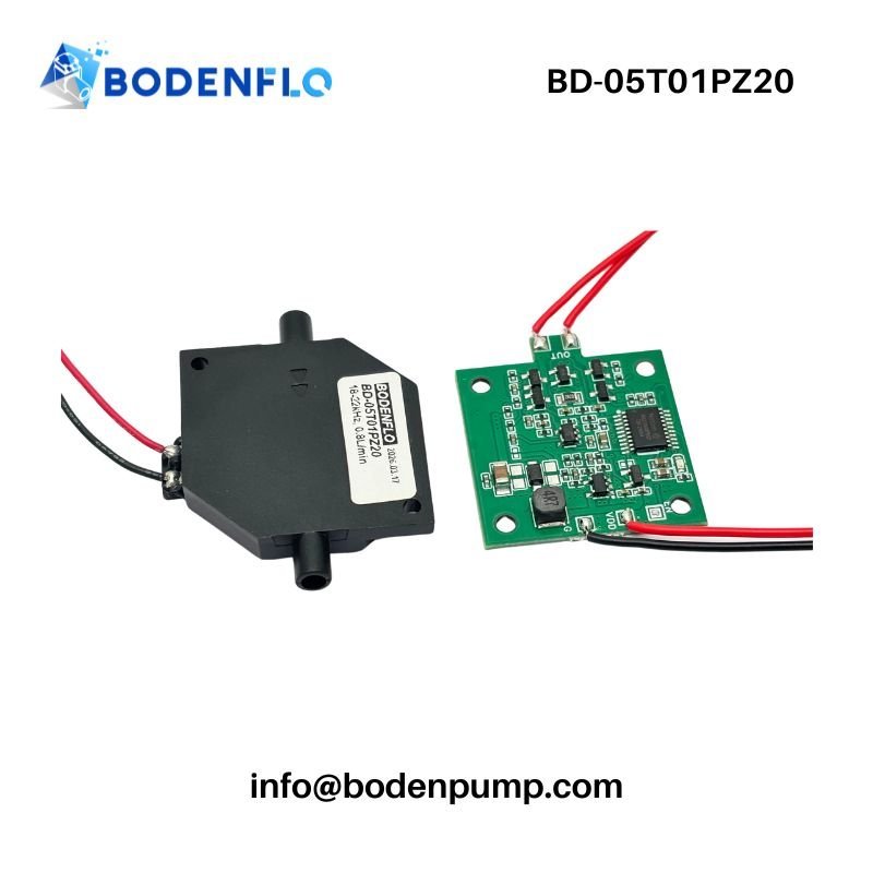 Piezo micro pump front view low-noise mini air pump BD-05T01PZ20
