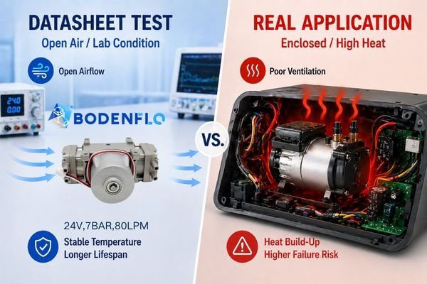 A simple dashboard showing gauges for pressure and a timer for duty cycle.