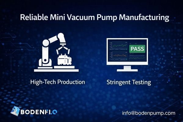 A production line of high-quality mini vacuum pumps
