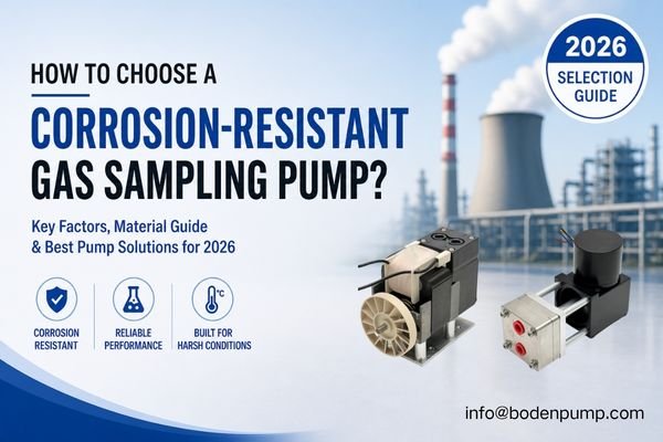 corrosion resistant gas sampling pump selection guide industrial background OEM application