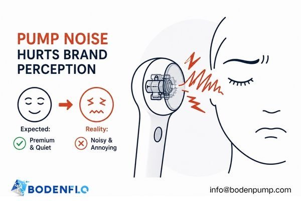 An image of a user wincing while using a noisy beauty device near their face.