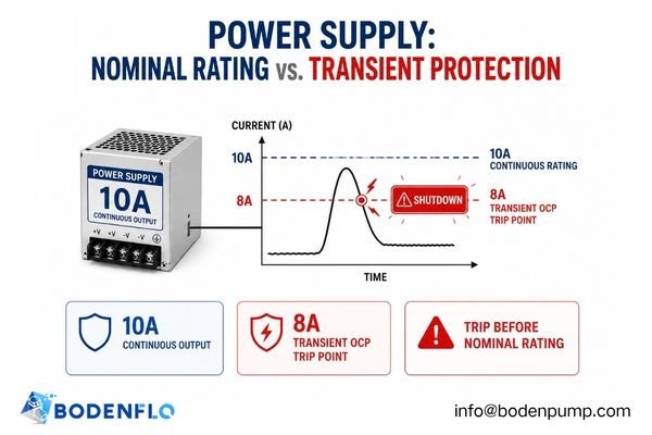 A power supply diagram with a 