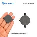 BD-05T01PZ08 piezo micro pump size reference with front and rear product views