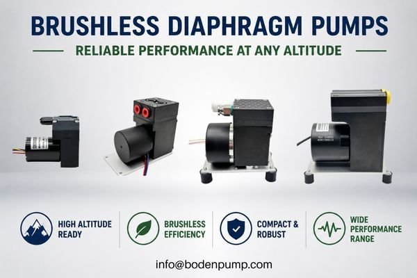 A showcase of a few high-performance BODENFLO brushless diaphragm pumps.