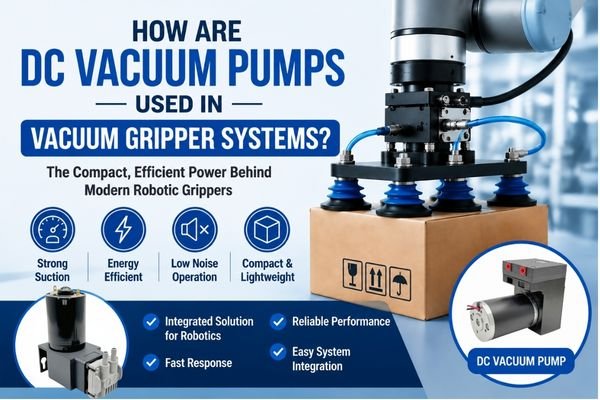 vacuum pump used in a robotic vacuum gripper system for automated material handling applications