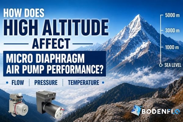 How high altitude affects micro diaphragm air pump performance with mountain environment and altitude comparison