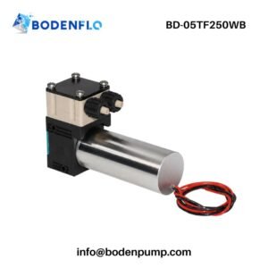 BD-05TF250WB brushless micro diaphragm liquid pump with 250 mL/min flow and chemical-resistant wetted materials for OEM fluid systems
