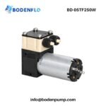 BD-05TF250W micro diaphragm liquid pump with 24V DC motor and chemical-resistant wetted materials for OEM fluid systems